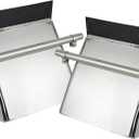 Stainless Steel Quarter Fender Set (24"x24"),Semi Truck,in pair. With mounting tube.