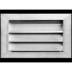 HVAC Premium 14"W x 6"H Aluminum Exterior Gable Louver Vent for Walls & Crawlspace - Weather-Resistant Air Grille with Screen Mesh - [Outer Dimensions 15.75"W x 7.75"H]