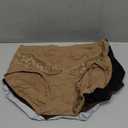 IROCUE High Waisted Underwear for Women Cotton Full Coverage Briefs Soft Strech Ladies Breathable Panties Pack Large