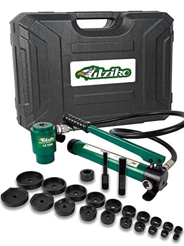 UTZIKO Hydraulic Knockout Punch Electrical Conduit Hole Cutter Set KO Tool Kit 1/2 to 4 inch