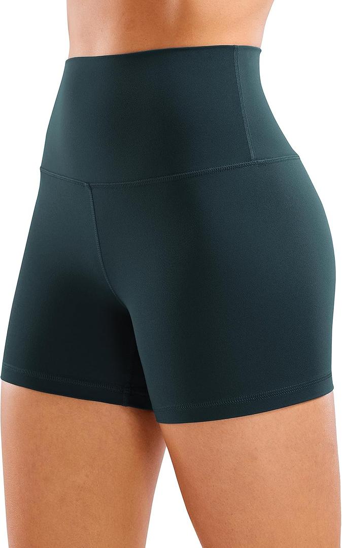 CRZ YOGA Butterluxe Biker Shorts 4'' - High Waisted Booty Workout Volleyball Yoga Womens Spandex (S)