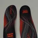 CRUVHEAL 220+ lbs Plantar Fasciitis High Arch Support Insoles Men Women - Orthotic Shoe Inserts - Boot Work Shoe Insole (L, Black) (L(Men 11-12.5/Women 12-13.5))