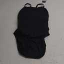 Speedo Women's Swimsuit One Piece Endurance+ Flyback Solid Adult Team Colors (40, Black/Black)