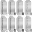 8 Pcs Power Trowel Blades 8x 18 Stainless Steel Combination Blades for Concrete Masonry Refinishing
