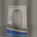 WREANU Wireless Bluetooth Mouse Rechargeable Laptop Mice with LED Lights Silent Slim Use(BT5.2 and 2.4G Portable USB) Dual Mode Computer Mouse for Laptop/iPad/Tablet/Apple/Computer/Mac (Black)