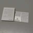 Lekvey Bluetooth Number Pad, Aluminum Rechargeable Wireless Numeric Keypad Slim 34-Keys External Numpad Keyboard Data Entry for Laptop, MacBook, MacBook Air/Pro, iMac, Windows, Surface Pro - Silver (White and Silver)