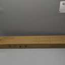 Natural Wood Floating Shelves with Lip, 40 Long Floating Wall Shelf with Metal Bracket, Set of 2 Picture Ledge Shelf Wall Mounted Shelves for Living Room, Bedroom, Kitchen,Carbonized Black