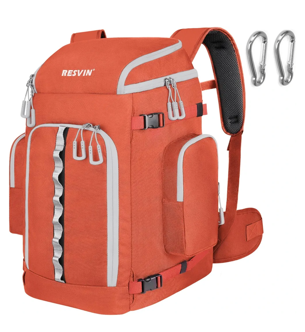Ski Boot Bag, 65L Ski Boot Bag Backpack 1680D Nylon Waterproof Ski Bag for, Skis Snowboard & Accessories