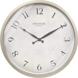 12 Inch Small Modern Farmhouse Wall Clock, Non Ticking Silent Clock, Modern and Vintage (Morning Silver)