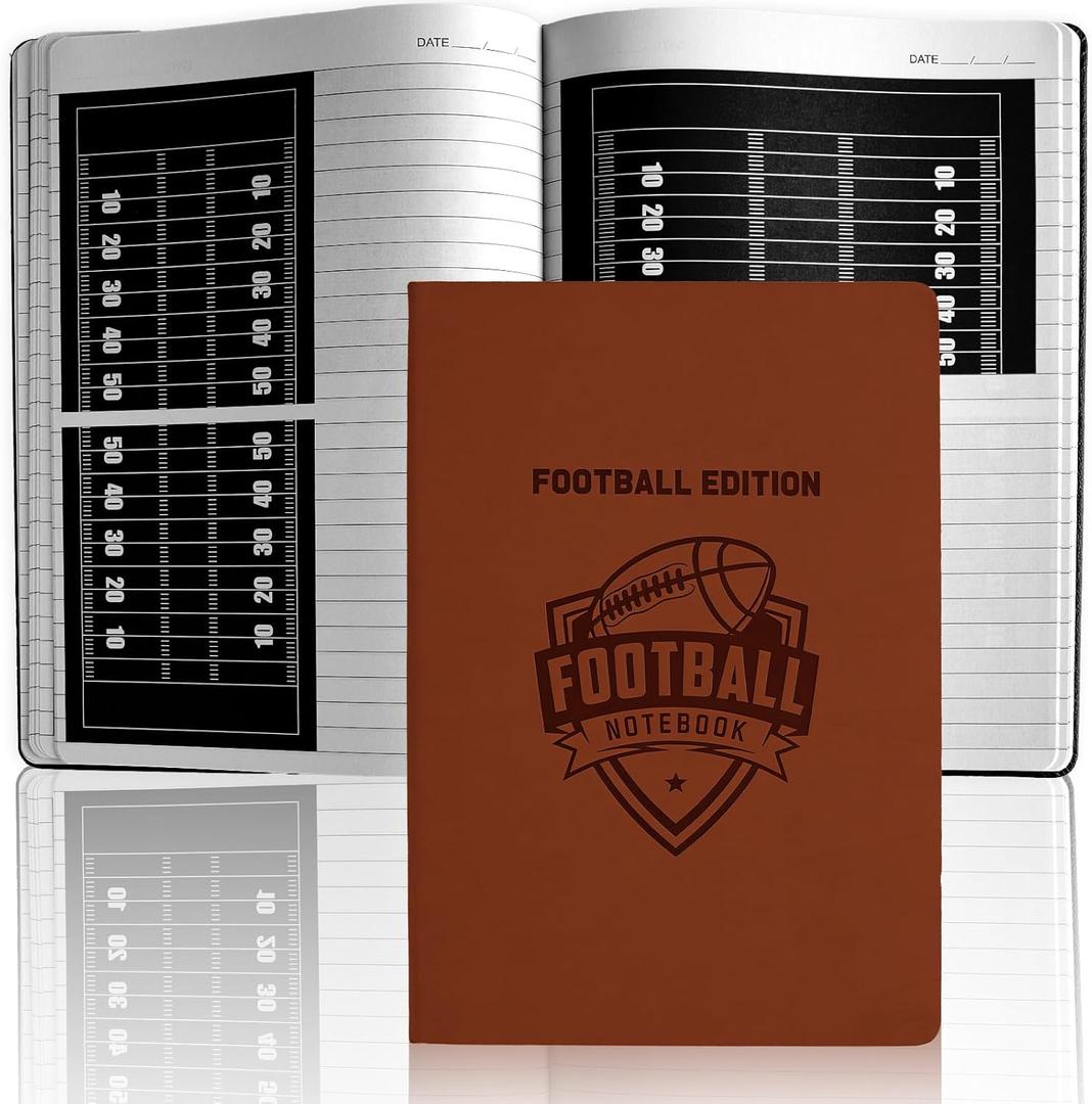 chiazllta The Football Notebook for Coaches & Players 7 x 10 Inch Football Training Notepad Coaching Board Coaching Notebook for Tactics Tactical Practice Planner Coaches&Players Gift