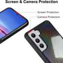 jioeuinly Case Compatible for Motorola Moto G Stylus 5G 2025 Phone Case Cover TPU Soft Silicone 3D Colorful Laser Reflection Black