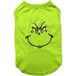 Christmas Dog Shirt Puppy Outfit - Green Printed Doggy Clothes Dog Pajamas - Xmas Cosplay Funny Soft Pet Clothes for Small Medium Large Dogs Cats - L