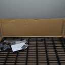 Amazon Basics Foldable Octagonal Metal Exercise Dog Playpen - Indoor/Outdoor, No Door, Large (8 Panels, 24 x 42), Easy to assemble, store, and customize, 42" - Large, Black