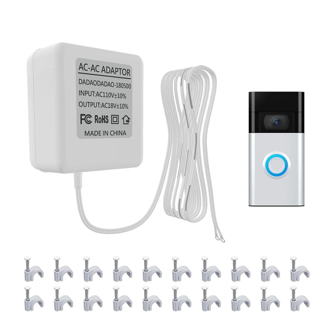 Doorbell Transformer 16-24 vac Ring Doorbell Transformer Ring Video Doorbell Ring Doorbell Chime Ring Doorbell Wired Ring Battery Doorbell Ring Wired Doorbell Ring Chime for Ring Video Doorbell(196in)