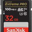 SanDisk 32GB Extreme PRO SDHC UHS-I Memory Card - C10, U3, V30, 4K UHD, SD Card - SDSDXXO-032G-GN4IN