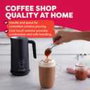 Instant Pot Milk Frother, 4-in-1 Electric Milk Steamer, 10oz/295ml Automatic Hot and Cold Foam Maker and Milk Warmer for Latte, Cappuccinos, Macchiato, From the Makers of Instant 500W, Black