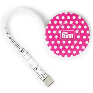 Prym Love 60" Retractable Spring Tape Measure, Pink