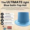 Nicky Bigs Novelties Morph Tall Top Hat for Men Adjustable Size, Victorian Hat, Victorian Tophat Costume Accessory