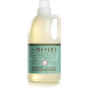 MRS. MEYER'S CLEAN DAY Liquid Laundry Detergent, Infused with Essential Oils, Basil, 64 oz (64 Loads) (64 Fl Oz (Pack of 1))