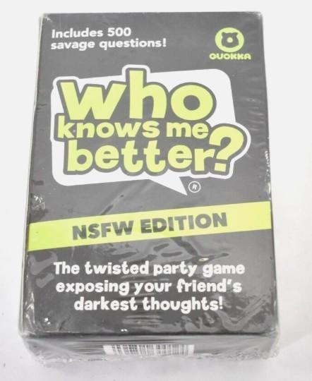QUOKKA Who Knows Me Better? - NSFW EDITION | Bold & Spicy Party Card Game for Adults Only | 500+ Daring Questions to Expose Your Friends’ Deepest Desires 2 Pack