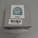 SEIKO QHE204LLH Dome Non Ticking Bedroom Alarm Clock, Blue, 4.6 x 4.5 Inches