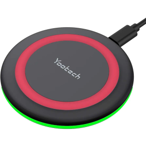Yootech Wireless Charger,10W Max Wireless Charging Pad Compatible with iPhone 17/17 Pro/17 Pro Max/Air/16/15/14/13/SE 2022/12/11,Samsung Galaxy S25/S24/S23,for AirPods Pro 3(No AC Adapter)