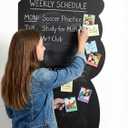 Cartoon-Style Magnetic Wall Chalk Board for Kids - Peel & Stick Magnetic Board for Drawing, Writing & Learning - Chalkboard Wall Sticker for Playrooms, Bedrooms, Classrooms & Homeschool - Bear