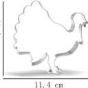 2 x Large Fall Thanksgiving Cookie Cutter Set - 7 Piece - Stainless Steel