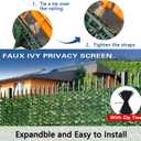 Artificial Ivy Fence Privacy Screen with Mesh Back, 59" x 158" Faux Ivy Vine Leaf Fence Panels, Balcony Privacy Screen, Hedge Wall Decoration for Outside, Garden, Yard, Patio