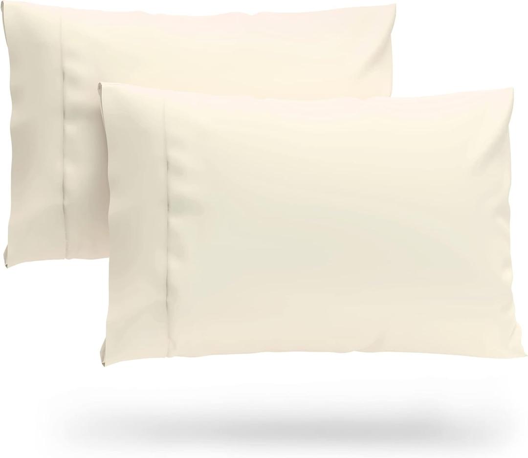 Luxury Pillowcases - Standard Size Cream