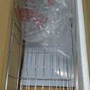 Large Dish Drying Rack - Rust Resistant Dish Rack,Expandable Kitchen Counter,Drainage Board with Sloped Design,Removable Cutlery Holder,Cup Knife Holder,Easy-to-Clean Full Hollow Design-Silver-L