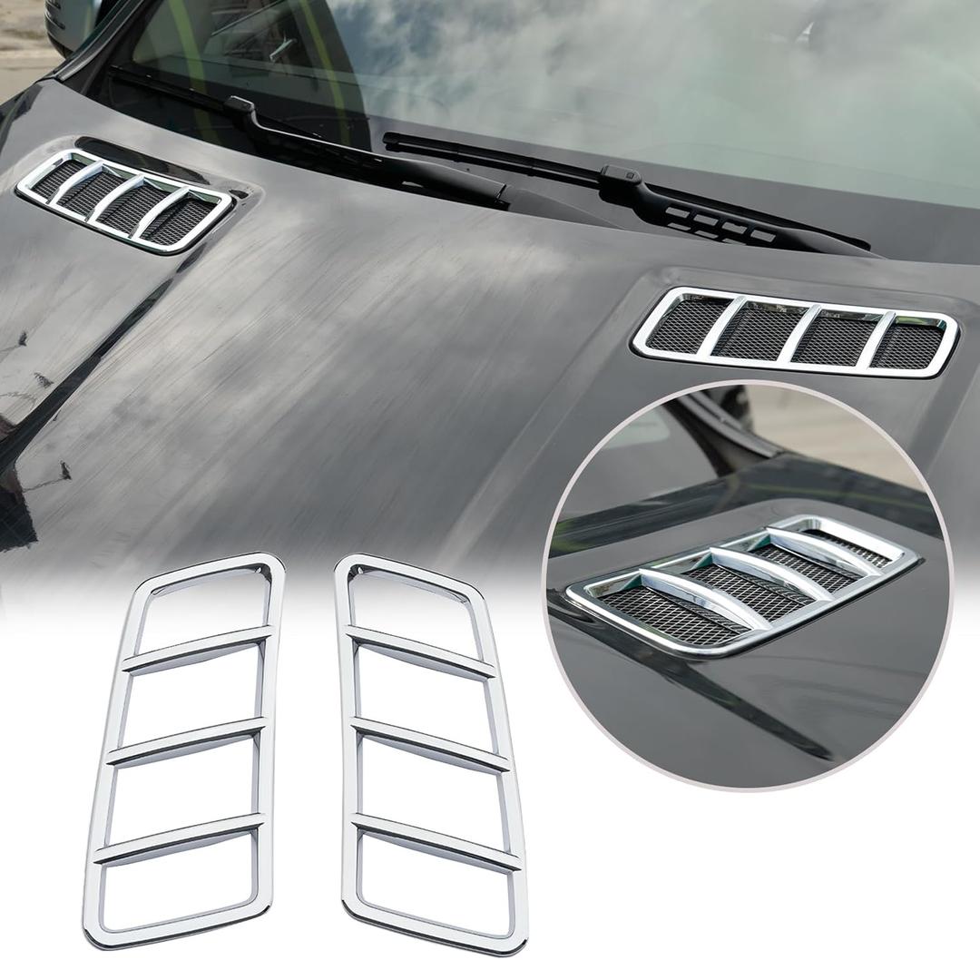 ABS Chrome Engine Roof Hood Sticker Trim For Mercedes Benz ML GL GLE GLS 2013-2017