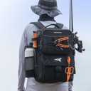 KastKing BaitSpace Fishing Tackle Backpack with Removable Bait Binder,2 Rod Holders Storage Fishing Gear and Equipment