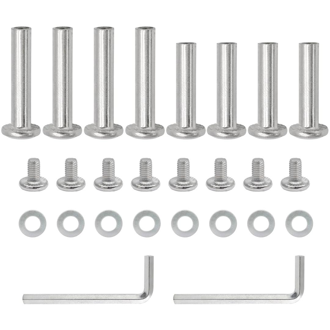 8PCS Inline Skate Wheels Screws, 6mm OD Roller Skate Bearings Screws 30mm & 35mm Skate Wheel Socket Screw, Roller Blades Replacement Skate Hardware Skate Wheel Axles Socket Screws
