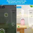 Nimin 6-Speed Aromatherapy Diffuser - Waterless & Cordless Essential Oil Air Freshener for Home, 50ml Portable Oil Diffuser, Ultra Quiet for Office Bedroom Wall Desktop