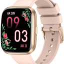 Smart Watches for Women, 1.75" Bluetooth Call, AI Voice Smartwatch, 24/ 7 Heart Rate Monitor, Blood Pressure/ SpO2/ Sleep Tracker, IP68 Waterproof, 100+ Sports Fitness Tracker for Android iOS Pink