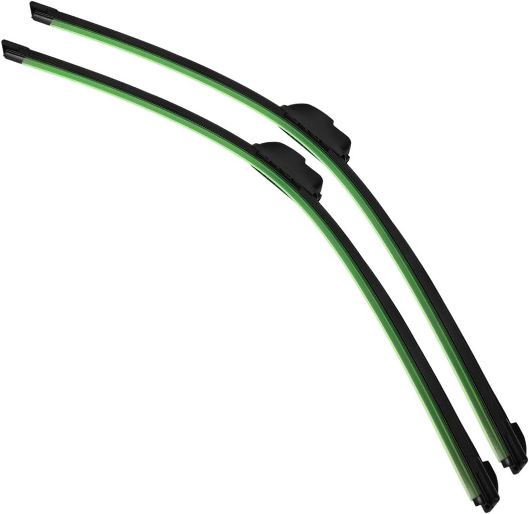 Mikinona 1pair Car Wiper Blades Windshield Wiper Strips for Easy Installation Smooth Wiping Action Weather Resistant Quality