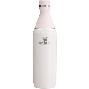 Stanley All Day Slim Bottle 20 oz | Twist On Lid with Leakproof Seal | Slim Design for Travel & Gym | Insulated Stainless Steel | BPA-Free | Rose Quartz