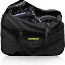 20inch Folding Bike Bag Bicycle Carry Bag Bike Travel Carrying Case Bike Transport Bag for Car Train Air Travel Portable (Black-Yellow, 20 inch)