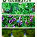 Breeze Touch 230FT Drip Irrigation System, Manual Garden Watering Kit with 6-Way Connectors, 1/2" & 1/4" Distribution Tubing for Greenhouse, Yard & Potted Plants, Precision Irrigation for Large Garden