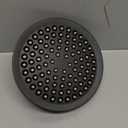 High Pressure Shower Head - Anti-Clogging Silicone Nozzles - 2.5 GPM Removable Restrictor - Easy to Clean Adjustable Replacement - easy to install with Plumbers Tape - 6 inch - Matte Black Finish