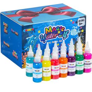 Magic Water Elf Toy Kit for Kids Ages 3-12, DIY Sensory Craft with 20 Bottles of Magic Gel, 20 Molds, STEM Educational Science Activity, Water Beads for Kids Ages 6-12, Birthday Party Gifts