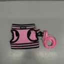 rabbitgoo Cat Harness and Leash Set for Walking Escape Proof, Adjustable Soft Kittens Vest with Reflective Strip for Cats, Comfortable Outdoor Vest, Pink, S