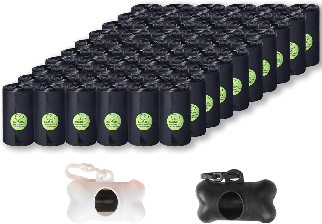 DREAM&GLAMOUR Dog Poop Bags,value pack,1200 Count Extra Thick and Strong Poop Bags for Dogs,60 Rolls,20 Doggy Bag Per Roll,Each Measures 9 x 13 Inches