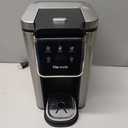 Horavie Single Serve Coffee Maker for K-Cup Pod and Grounds, Hot & Iced Coffee Maker, Strong Button Feature, 6 to 14oz Brew Sizes, 50oz Removable Reservoir, Fit 6.5" Mugs, Stainless Steel, Black