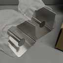 Brushed Silver 8-Piece Bathroom Hardware Set Stainless Steel, 24in and 16in Towel Bars Set Wall Mounted Bathroom Accessories