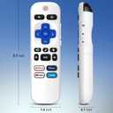 (Pack of 2) Remote Control Only for TCL Onn Hisense Sharp Philips Westinghouse Insignia Element TLC Roku Smart TV Ruko Ruku Roko Remotes Replacement