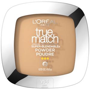 L'Oreal Paris True Match Super Blendable Oil Free Powder Foundation, W4 Light Medium, 0.33 oz