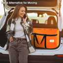 4 Pack Moving Bags Heavy Duty Extra Large 90L, College Packing Bags for Moving Clothes, Moving Supplies & Boxes with Zippers and Handles, Storage Bags Moving Totes Camping Essentials (Orange)