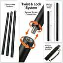 Collapsible Bo Staff 4ft & 6ft – Foam-Padded Martial Arts Practice Staff for Safe Training, Adjustable Portable Self-Defense Equipment with Carry Bag